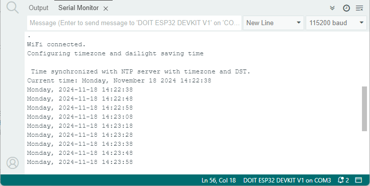 ESP32 with RTC module adjust timezone and DST