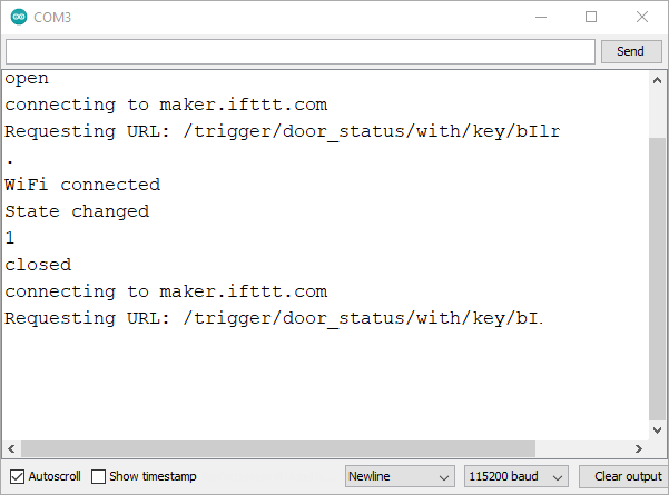 Testing ifttt with ESP32