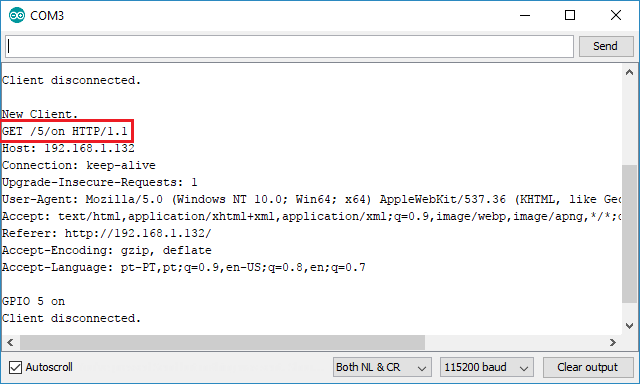ESP8266 NodeMCU Web Server LED Control GPIOs Serial Monitor Arduino IDE
