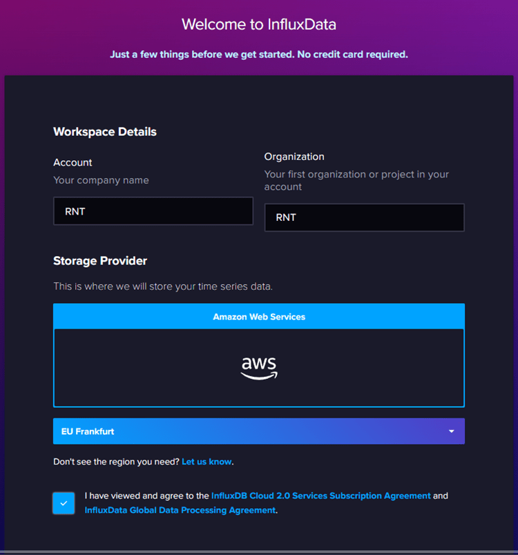InfluxDB-set-up-account-organization