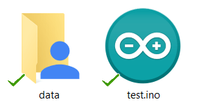 Arduino Sketch Data Folder