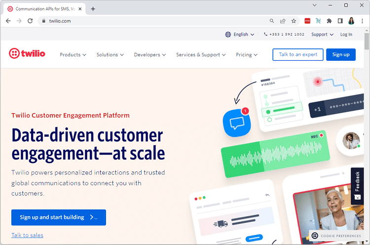 Creating a Free Trial Account Twilio account