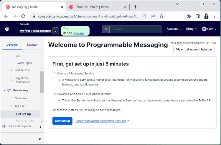 twilio programmable messaging