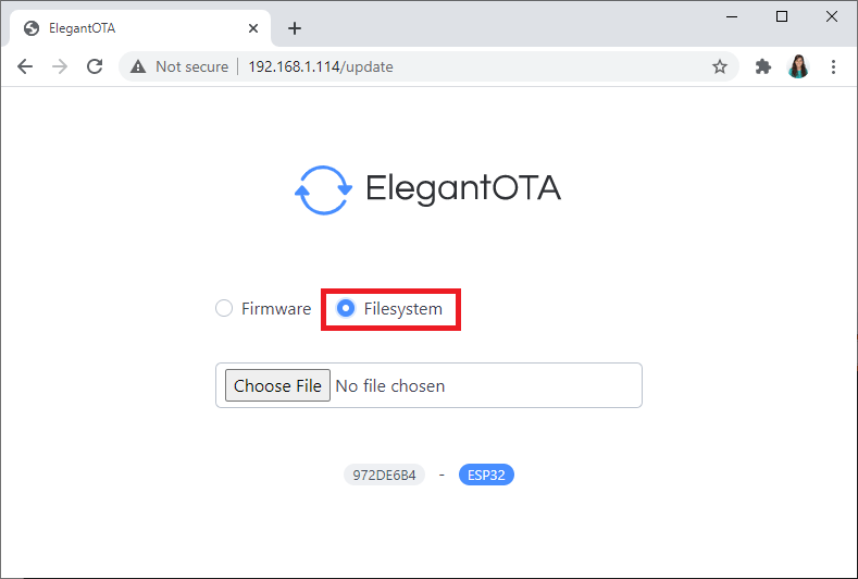 Upload Files to Filesystem AsyncElegantOTA