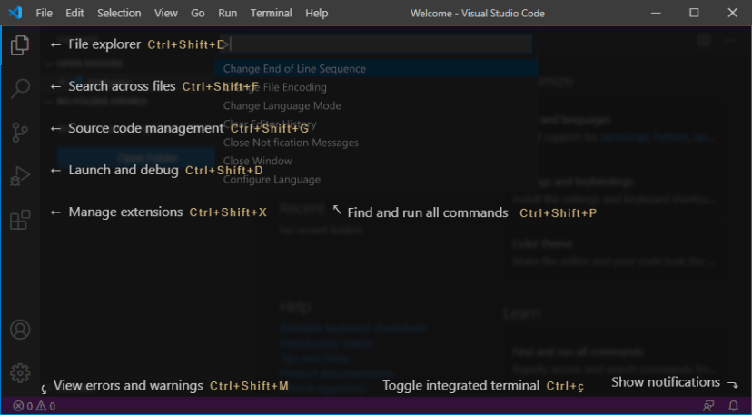 VS Code Interface Overview