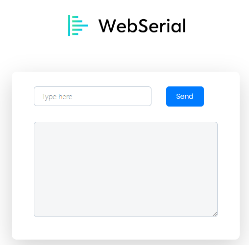 WebSerial Library ESP32 ESP8266 web-based Serial Monitor