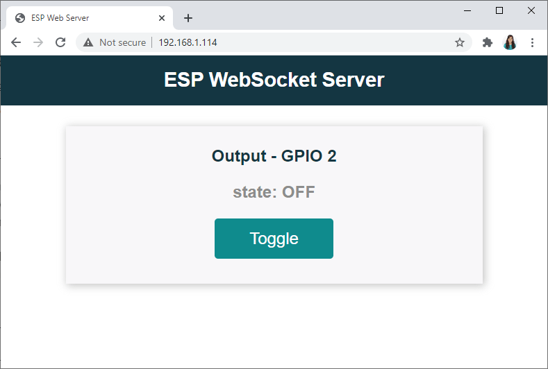 ESP32 ESP8266 NodeMCU Websocket Server Control Outputs