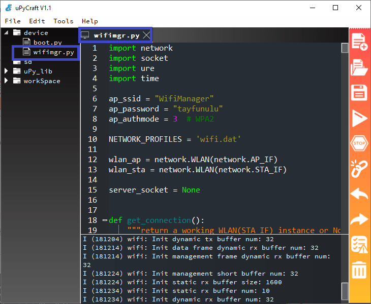 wifimngr Library Successfully Uploaded to ESP32